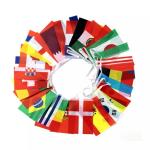 68D / 100D Polyester String Flag 10x15cm Custom Size International String Flags