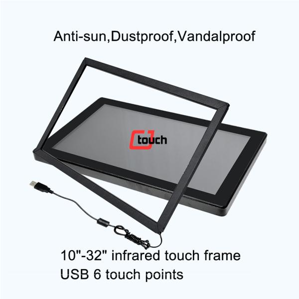 Cheap 10 touch ponits 43" Ir Touch Screen Monitor Multi Point Touch Screen Kit for sale