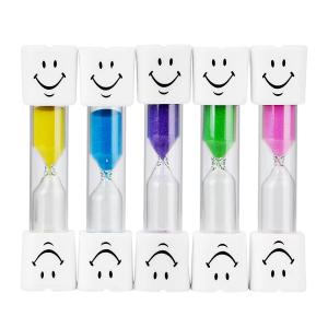 China Hourglass Dental Lab Equipment 1 /  2 / 3 Minutes Clocks Sand Timer For Teeth Brushing on sale