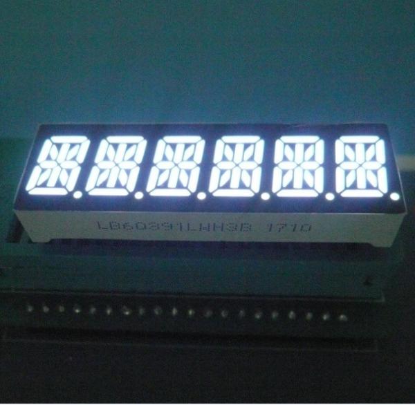 Cheap Six Digit 14 Segment LED Display 80-100mcd/ Dice Luminous Intensity Easy Mounting for sale