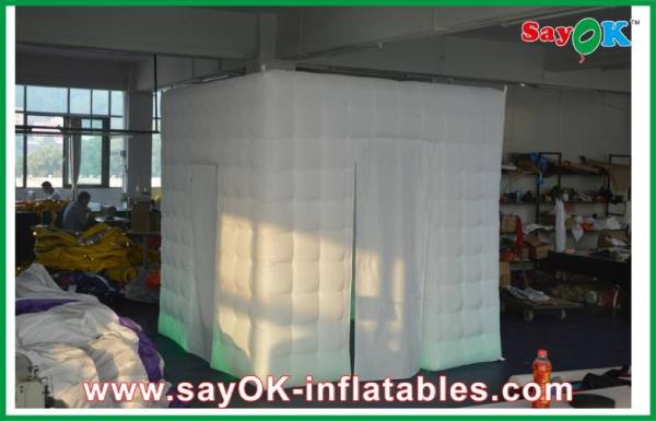 Cheap Party Photo Booth Oxford Cloth / PVC Coated Mobile Photo Booth Inflatable Attractive With 2 Doors for sale