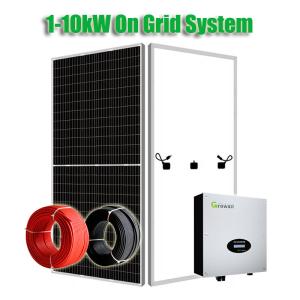 China 6KW Multi Core 2*4mm2 On Grid Solar Power System With 6kW Inverter on sale