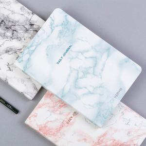 Gold Lettering Writing Journal Notebook A5 Size 120 Pages Elegant Marble Cover
