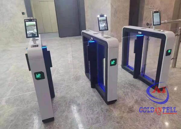 Cheap Electronic Swing Barrier Access Control Turnstiles With Security Thermal Scanner Counter System for sale