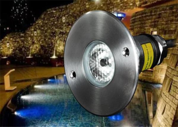 Cheap IP68 LED Recessed Underwater Light RGB 3in1 Color Changing With ABS Sleeve for sale
