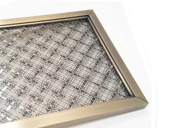 Cheap Frame Design SS Architectural Wire Mesh Space Partiton With Antique Finished for sale