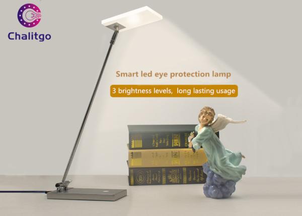Cheap Beside 8W Dimmable LED Table Lamp Silver COB 180 Degree Rotating 460 LM for sale