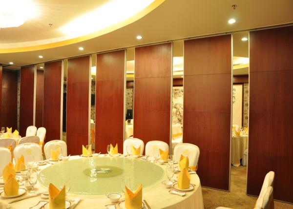 Cheap Acoustic Movable Partition Walls , VIP Wooden Partition Door for sale