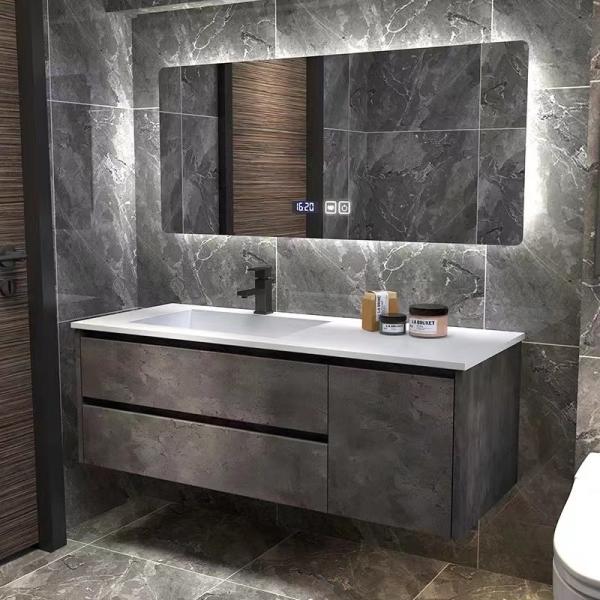 Cheap Wall Mount Custom Modern Bathroom Vanity Units Bathroom Vanity Sink Combo Set ODM for sale