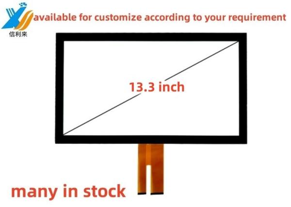 Cheap 13.3 inch Multi touch projected capacitive (PCAP) GG touch screen panel waterproof oilproof pen touch LCD Display LED Monitor AR AG AF Customized for tablet pc medical education ATMS Transportation for sale