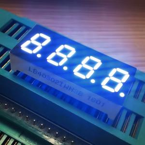 Best White 7.62mm 4Digit 7 Segment LED Display Common Anode for Temperature Indicator wholesale