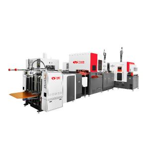 Best Intelligent High Speed Automatic 2 In 1 Rigid Box Making Machine For Making Gift Rigid Box With Speed 60pcs/min wholesale