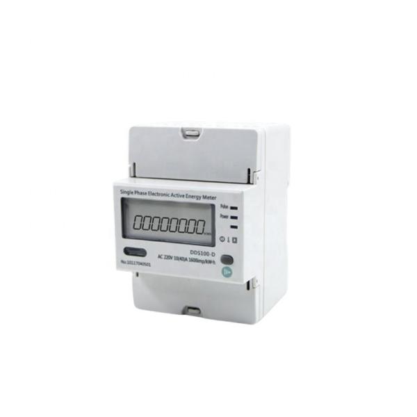 Cheap Din-Rail Type Digital Meter Single Phase Electronic Type Active Energy Meter for sale