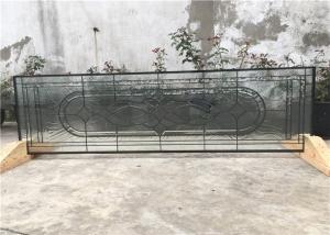 Pattern Clear Art Glass Panels For Inner Door Window 4.5 Mm Thickness