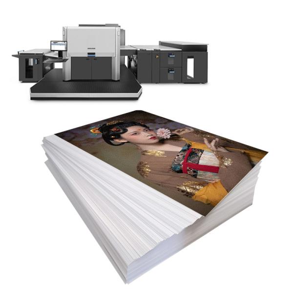Cheap 190gsm Double-Side Satin Digital Press Paper For HP Indigo With High Definition Printing for sale