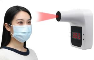 Automatic Large LCD Display Wall Mounted Digital Thermometer Hands Free