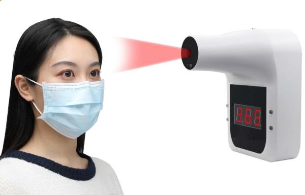Cheap Automatic Large LCD Display Wall Mounted Digital Thermometer Hands Free for sale