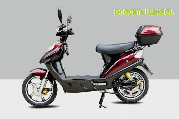 Cheap Red 16" Pedal Assisted Electric Scooter 500W 48V Hydraulic Disc Brakes power assisted bicycle Canadian standard for sale