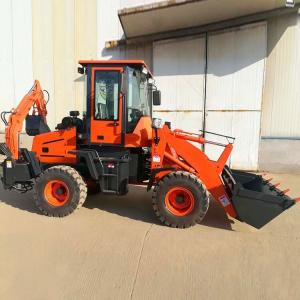 China Back Hoe Loader / Loader-Digger / Mini Backhoe Loader with 55 kw Travel Speed 0 26 km/h on sale