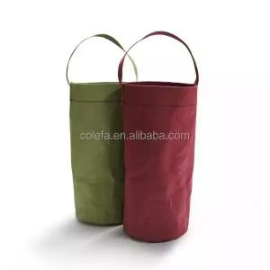 Best Washable Kraft Paper Single Wine Bottle Bag Thermal / Tear Resistant Portable Waterproof wholesale