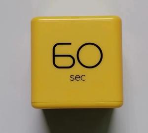 People use in the cooking for Kitchen Timer Cube Digital Count Up Down Timer abs material  yellow color