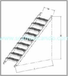 Best 8 steps 9 steps Q235 scaffolding galvanized stair case with 50mm hooks for Ringlock scaffolding system passageway wholesale
