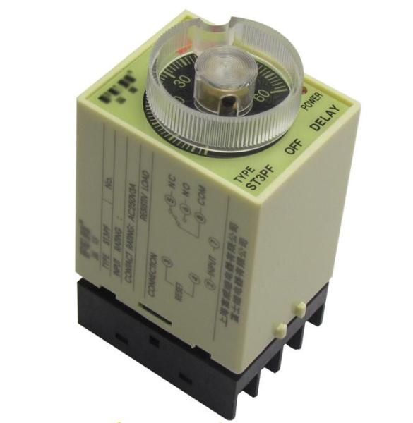 Cheap 220V AC Power Off Delay Timer Time Relay 10 minutes ST3PF & Base for sale