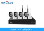 2.0 Megapixel Bullet Wireless IP Camera System , 4 Camera Wireless Security