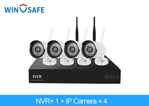 Cheap 2.0 Megapixel Bullet Wireless IP Camera System , 4 Camera Wireless Security System for sale