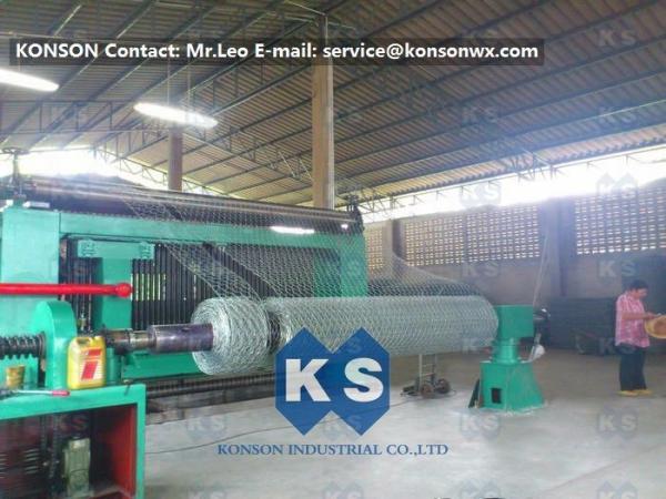 Cheap Twisting Metal Wire Hexagonal Mesh Machine for 80 x 100mm Mesh Size Gabion for sale