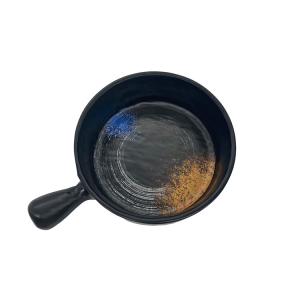 Best 8.6'' Party Custom Melamine Soup Bowl with Handle Galaxy Pattern wholesale