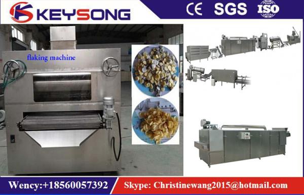 Cheap Stainless Steel Corn Flakes Making Machine , Custom Grain Processing Equipment for sale