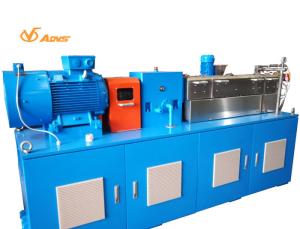 Small Scale Extrusion Machine , 50kg / H Dual Screw Extruder With Side Feeder