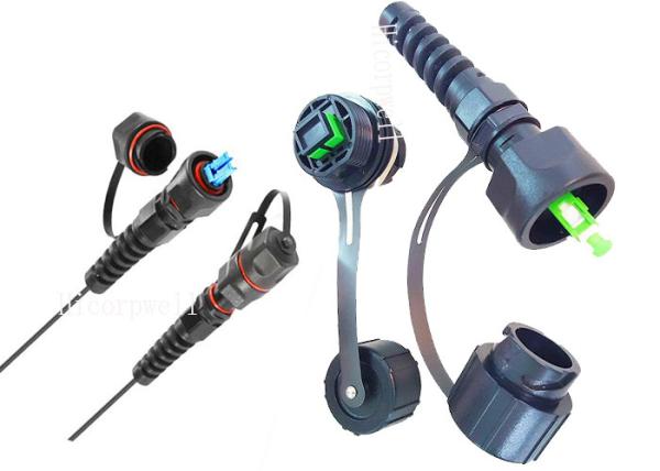 Cheap Two / Four Core FO Tactical Cable With ODVA Compliant Plug 4.8mm To 7.0mm OD for sale