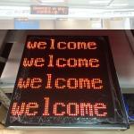 Bank Service Center Waiting Room 4 Rows Queue Token Number Dot Matrix LED Main