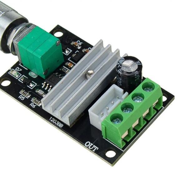 Cheap 6V 12V 24V 3A Adjustable PWM DC Motor Speed Controller for sale