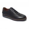 OEM ODM Black Lace Up Mens Breathable Leather Shoes for sale