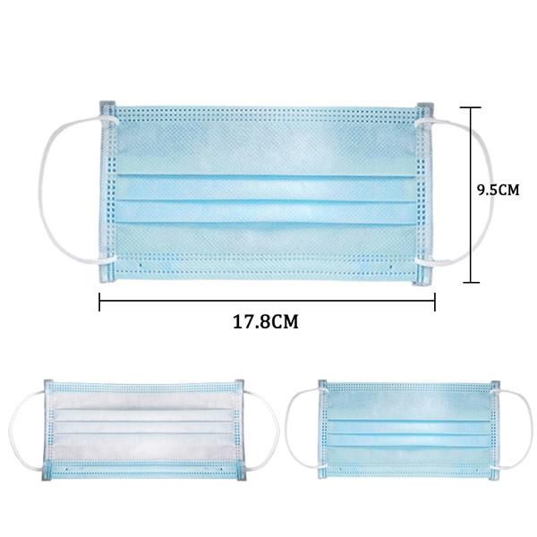 Cheap 3- Layer Filter Dustproof Epidemic Disposable Mouth Mask Prevention Antivirus for sale