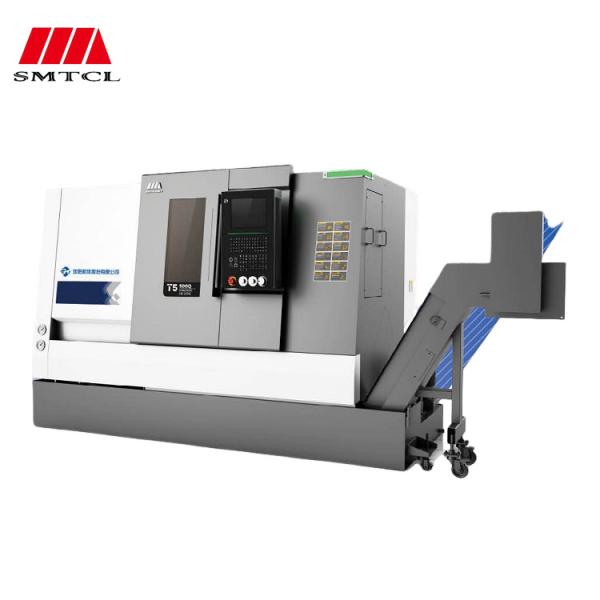 Cheap CNC Lathe High Precision Small Parts Processing T5.1-100Q SMTCL Metal Slant Bed CNC Lathe for sale
