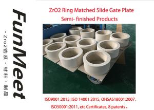 EMBEDDED ZIRCONIA RING WITH HIGH PERFORMANCE FOR SLIDE GATE PLATE