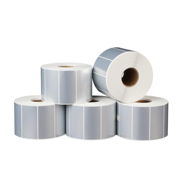 Cheap Blank Direct Thermal PET Label Sticker Silver For Shipping Address Color Coding for sale