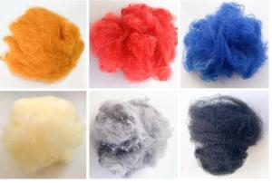 Best Recycled PSF Polyester Yarn Raw Material 76mm Good Crimp Shaping wholesale