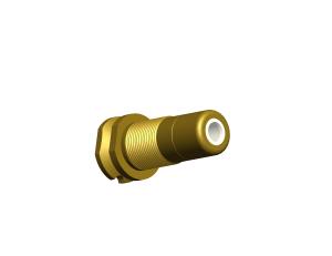 China RCA01-001 Stereo Female RCA Jack , Single RCA Connector Gold Plating on sale
