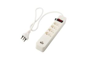China Pure Copper Wire White USB Power Strip 4 Way Power Board With USB Charging on sale