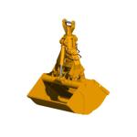 1.2m3 Clamshell Bucket In Conjunction Grabbing Loading Bulk Materials