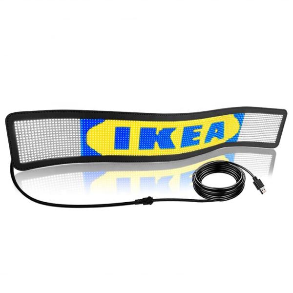 Cheap ODM Portable RGB LED Matrix Panel for Flexible Scroll Message Display in Car and Vehicle for sale