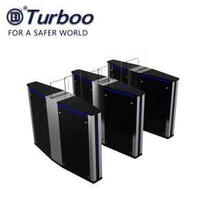 New bi-direction security turnstyle automatic glass sliding gate for Office building with 550mm width