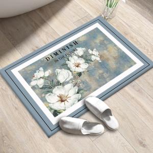 Crystal Velvet Small Non Slip Bath Mat 50*80cm Bath Rug Runner