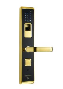China Intelligent Access Control Fingerprint Security Door Lock With Touch Panel on sale