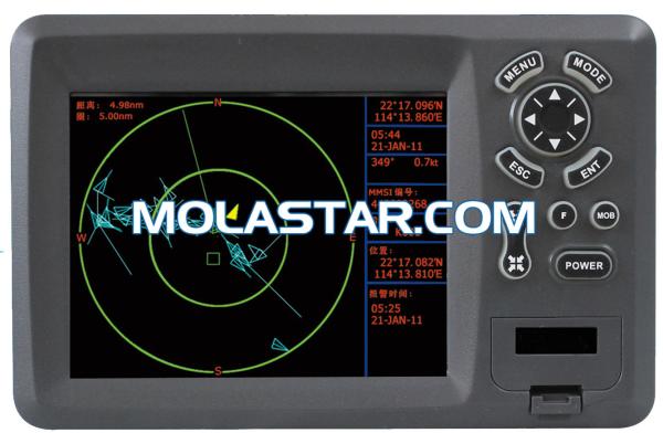 Cheap Molastar 5.6 Inch Marine AIS GPS LED Display Chart Plotter for sale